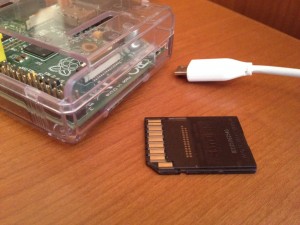 Raspberry Pi con tarjeta