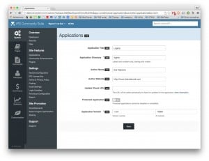 Creando aplicación IPS Community Suite